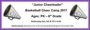 Junior Cheer Camp PK-6th Dec. 6th & 7th
