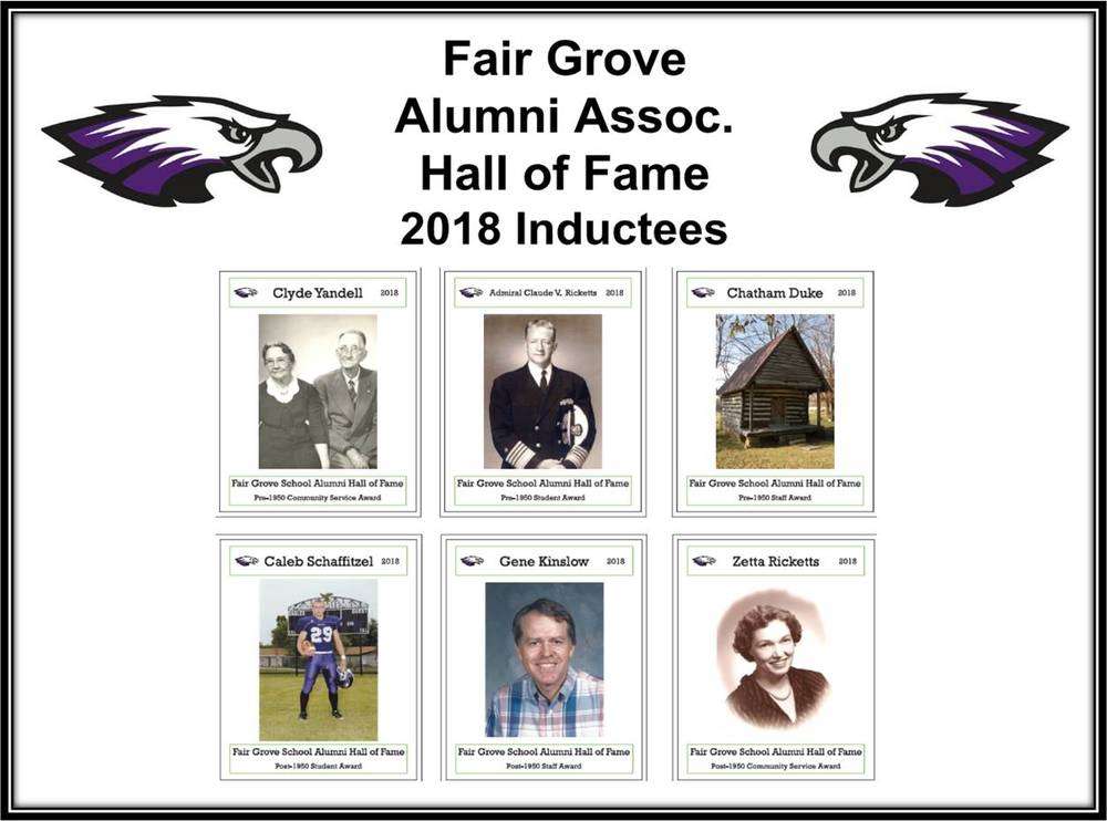 FG Alumni Assoc. Hall of Fame 2018 Inductees Announced