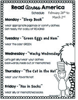 Spirit Week is Feb 26 - Mar 2