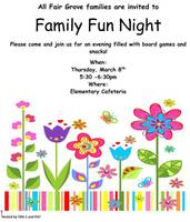 Family Fun Night March 8th