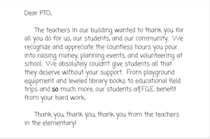 THANK YOU FG PTO