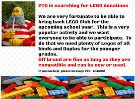 FG PTO Looking for Legos