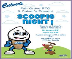 FG Night @ Culver's Aug. 28th