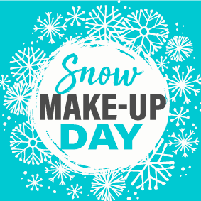 REMINDER: Snow Make-Up Day This Monday