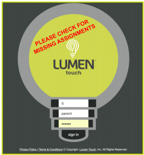 Please Check Your Lumen Parent Portal