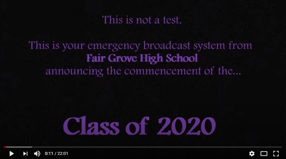 FGHS Class of 2020 Senior Video