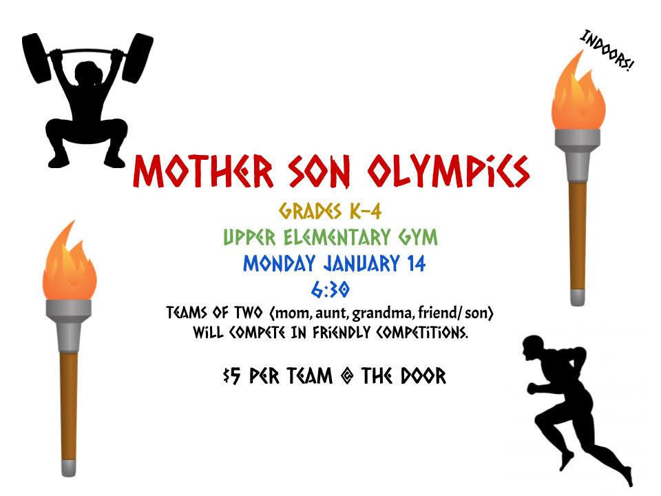 FG PTO Mother Son Olympics Jan. 14th
