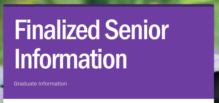 Finalized Senior Information