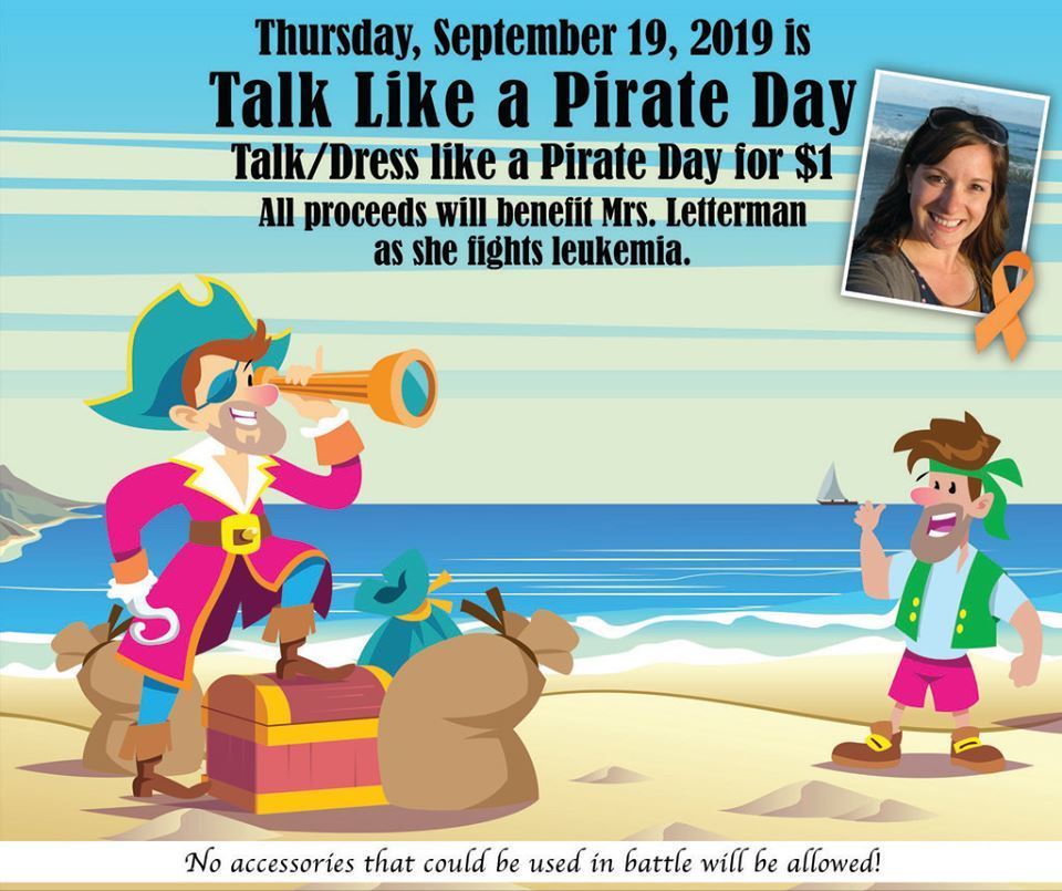 Thursday: Talk Like a Pirate Day & Friday: Hat Day