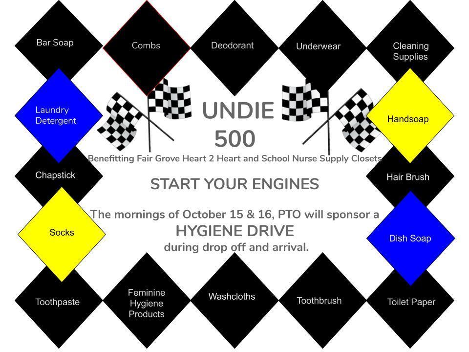 Undie 500 Oct. 15th & 16th