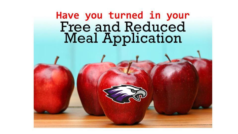 Free & Reduced Meal Applications Due