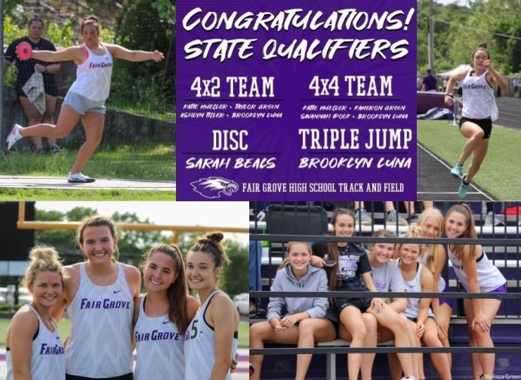 FGHS Girls Track State Qualifiers