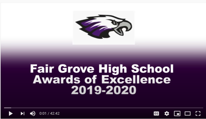 Fair Grove High School Awards of Excellence 2019-2020