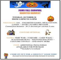 FGMS Student Carnival Tues., Oct. 30th 3:30 - 5:15