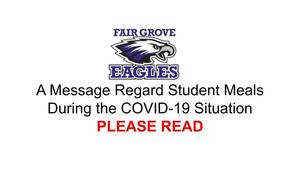 Meals for Free & Reduced Meal Students During COVID-19 Situation