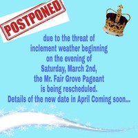 Mr. FG Pageant Postponed