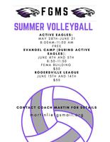 FGMS Summer Volleyball
