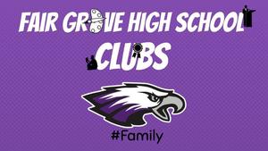 FGHS Clubs... Get Involved!!