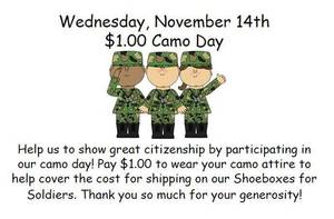 Nov. 14 FGE $1 Camo Day