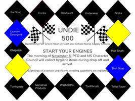 Undie 500 Hygiene Drive Nov. 6th