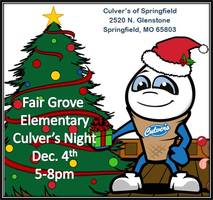 FGE Culver's Night Dec. 4th 4-8pm