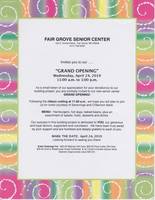 FG Senior Center Grand Opening April 24th