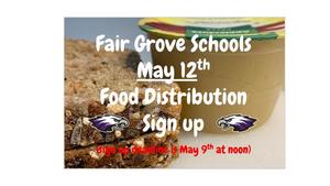 May 12th Food Distribution Sign Up