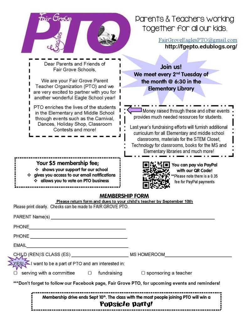 PTO 2021 Membership Form
