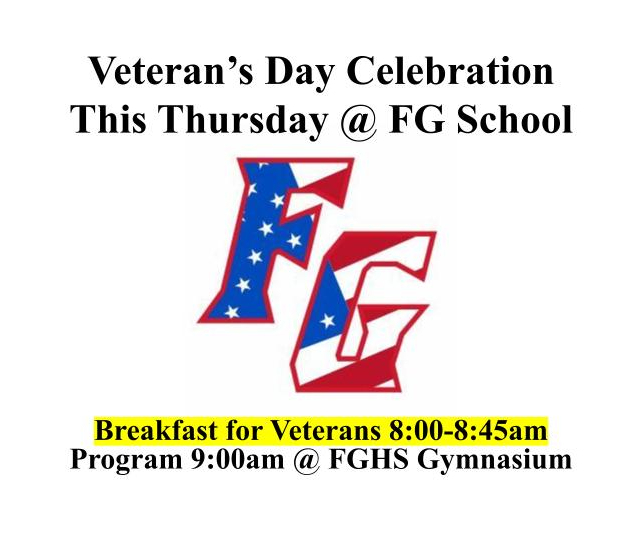 Veteran's Day Celebration FGHS Gym 