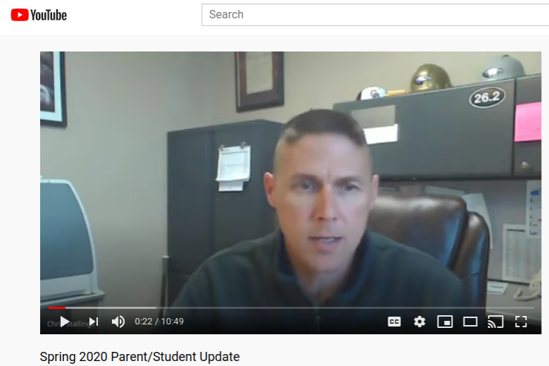 Update from Principal Stallings