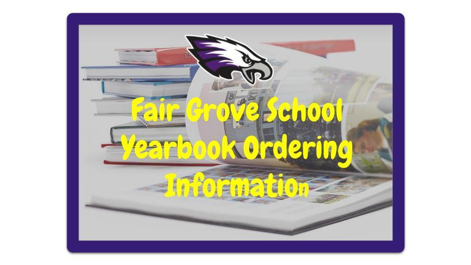 Yearbook ordering information